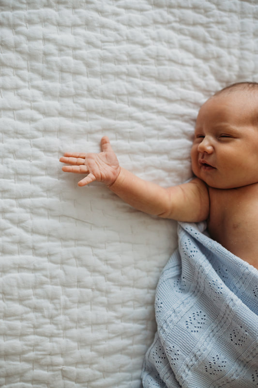Baby boy in-home newborn session | San Diego lifestyle photographer | www.brittneyvierphotography.com